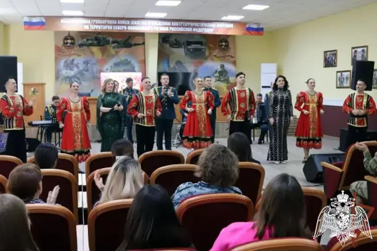 В Северо-Кавказском округе Росгвардии поздравили женщин с 8 марта