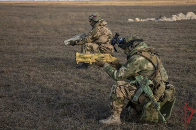 В Херсонской области прошли тренировки подразделений РХБ защиты Росгвардии