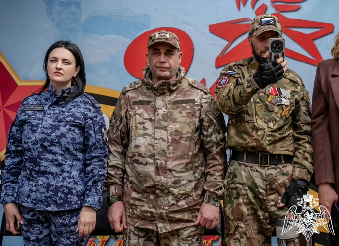 В Черкесске представители Росгвардии приняли участие в праздничном мероприятии ко Дню Победы