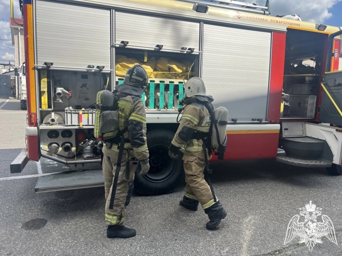 В Карачаево-Черкесии прошло совместное пожарно-тактическое занятие Росгвардии и МЧС