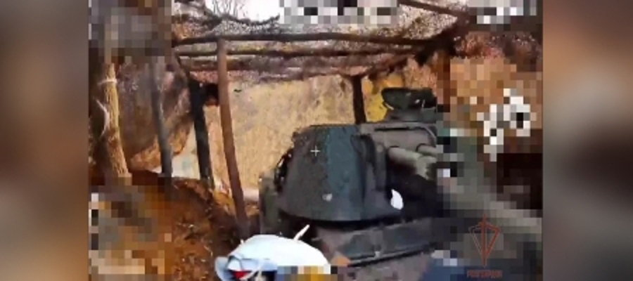 Бойцы «стальной» бригады Росгвардии уничтожили самоходку ВСУ на оборудованной огневой позиции в лесном массиве 