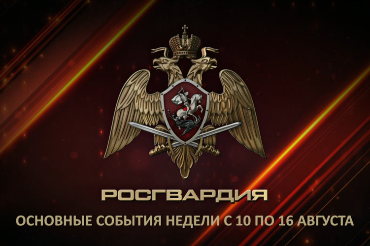 Ключевые события Росгвардии: итоги недели с 10 по 16 августа
