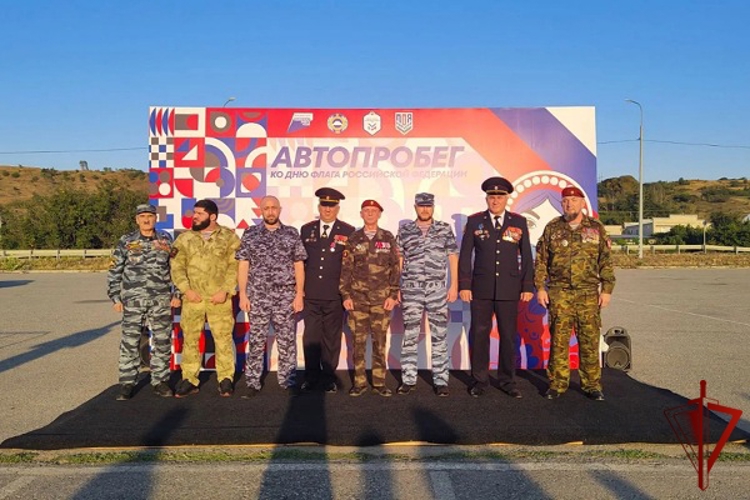 Ветераны Росгвардии присоединились  к автомотопробегу в Карачаево-Черкесии