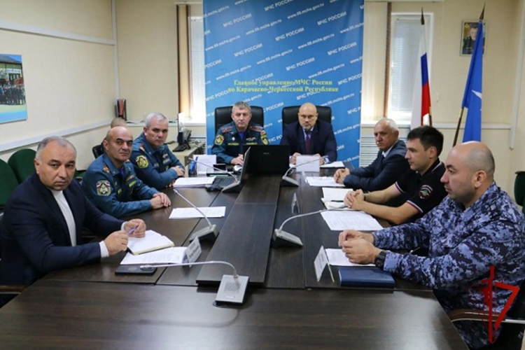 Росгвардейцы Карачаево-Черкесии приняли участие в штабной тренировке по гражданской обороне