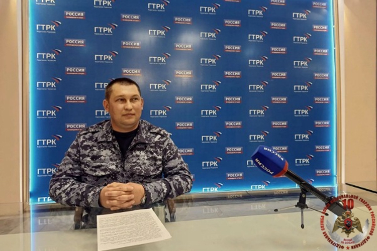 Росгвардейцы Карачаево-Черкесии продолжают участвовать в ведомственной телерубрике «В гостях у Росгварии»