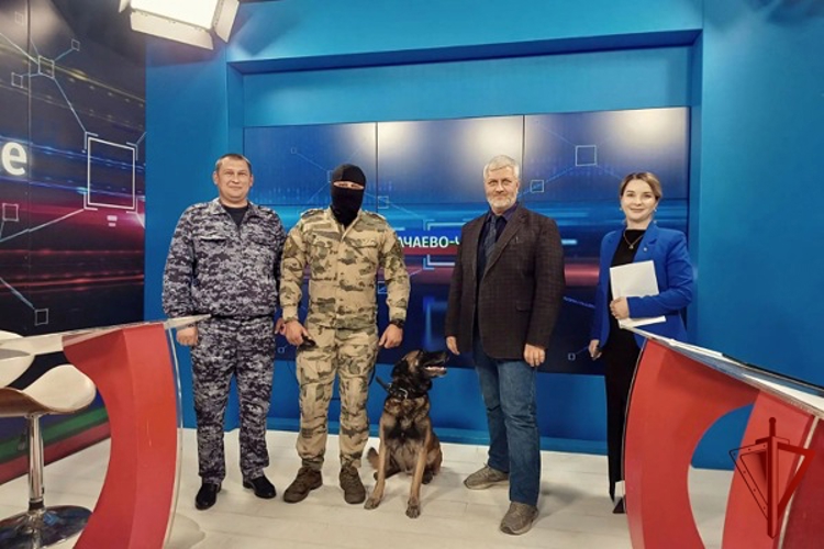 Росгвардейцы Карачаево-Черкесии приняли участие в прямом эфире регионального телеканала «Архыз 24»