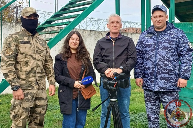   «В гостях у Росгвардии» побывала  съёмочная группа телеканала «Архыз 24»